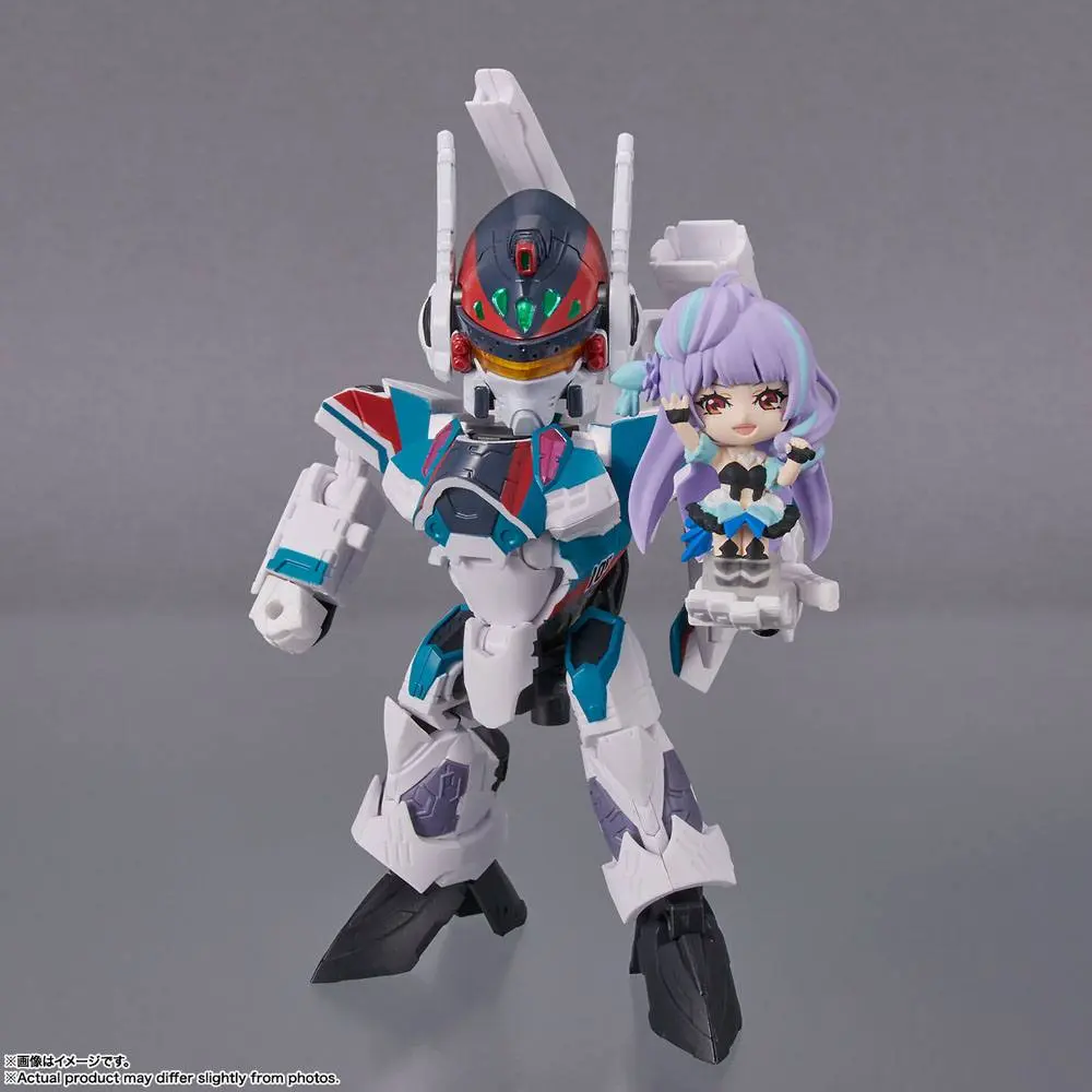 Macross Delta Tiny Session Vehicle mit Action Figure VF-31C Siegfried (Arad Mölders Use) with Mikumo Guynemer 10 cm product photo