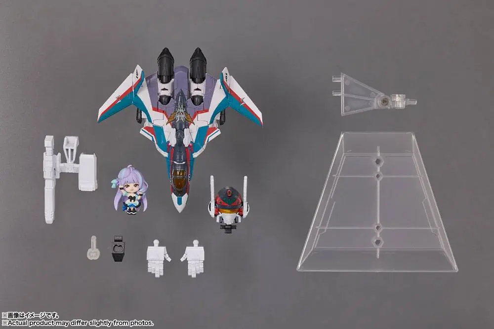 Macross Delta Tiny Session Vehicle mit Action Figure VF-31C Siegfried (Arad Mölders Use) with Mikumo Guynemer 10 cm product photo