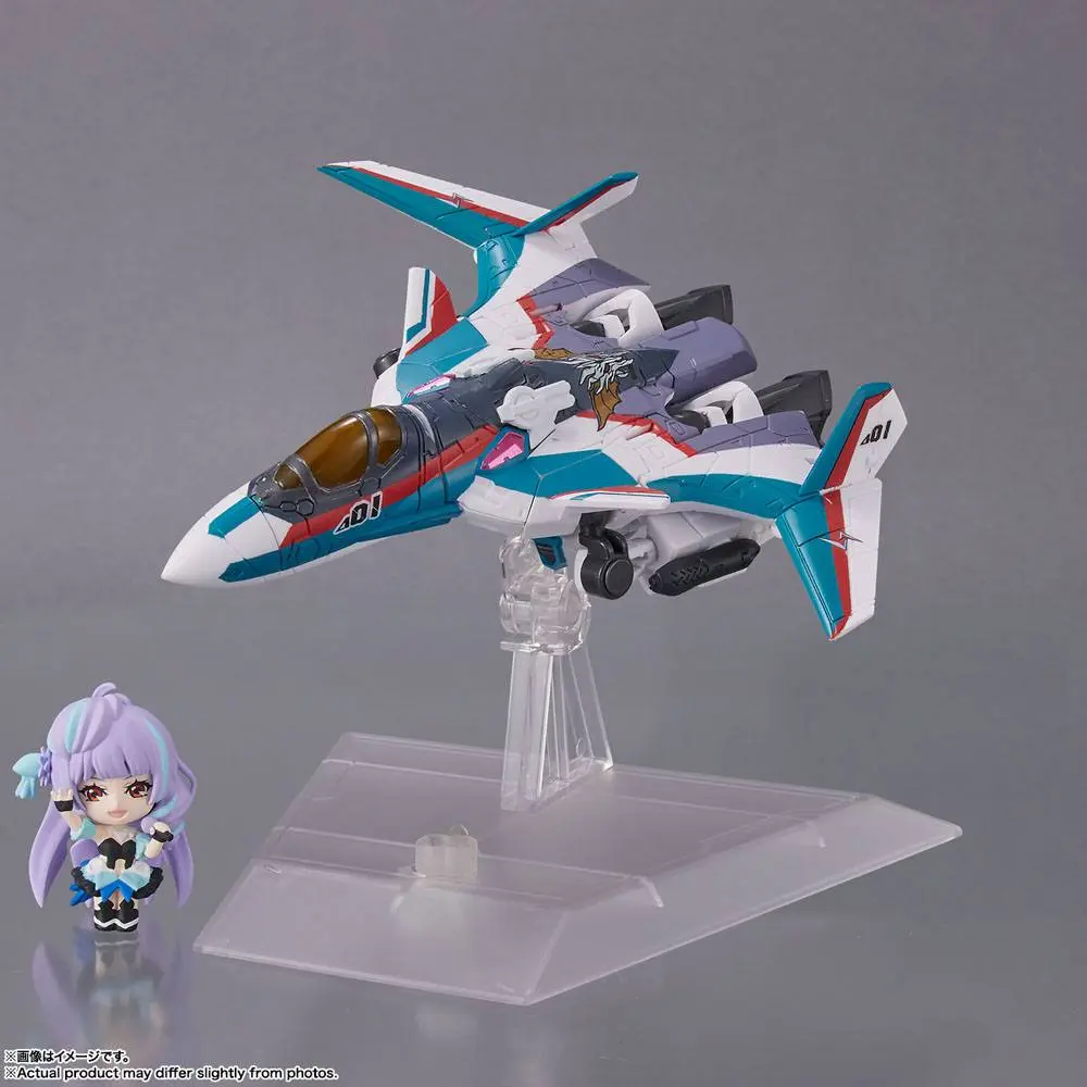 Macross Delta Tiny Session Vehicle mit Action Figure VF-31C Siegfried (Arad Mölders Use) with Mikumo Guynemer 10 cm product photo