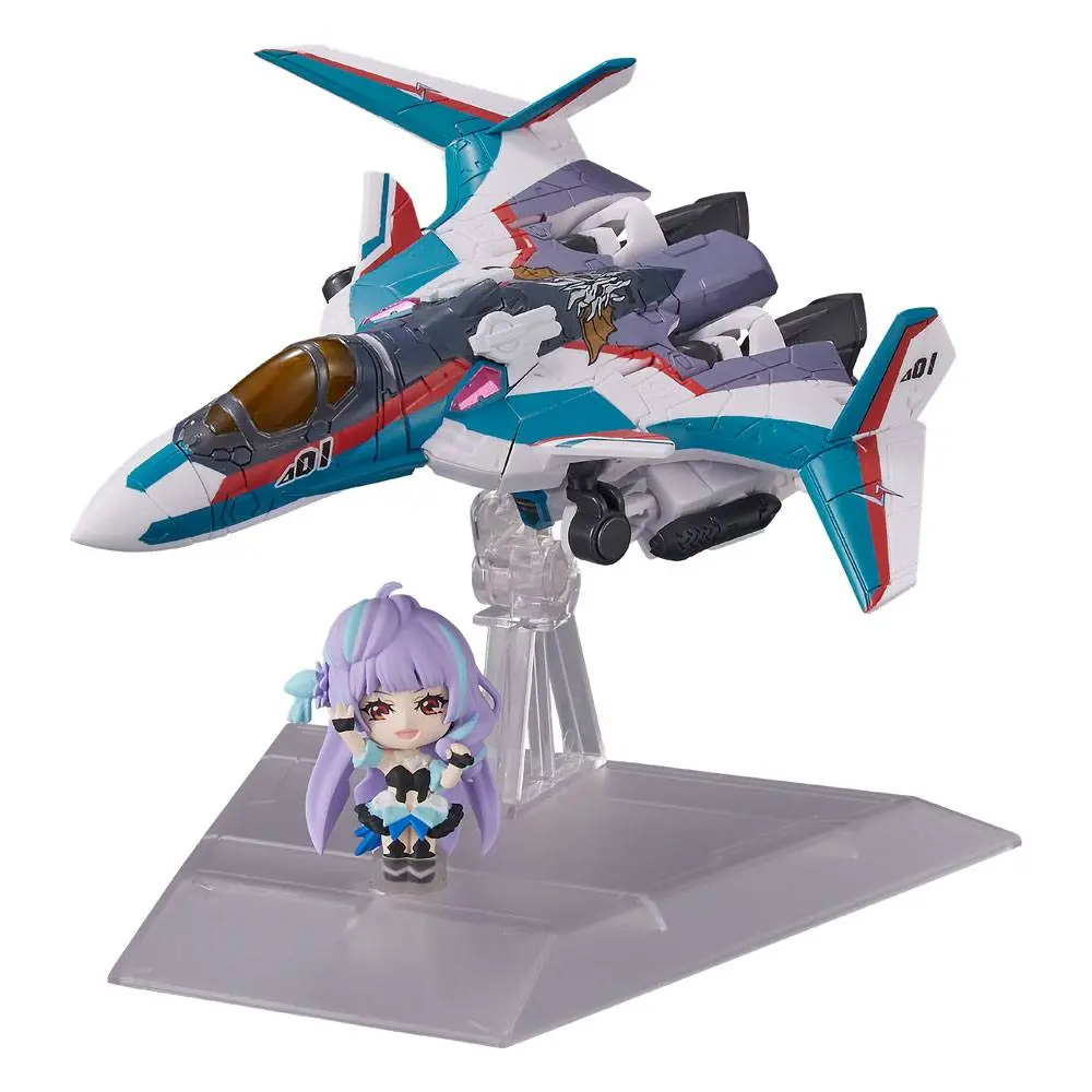 Macross Delta Tiny Session Vehicle mit Action Figure VF-31C Siegfried (Arad Mölders Use) with Mikumo Guynemer 10 cm product photo