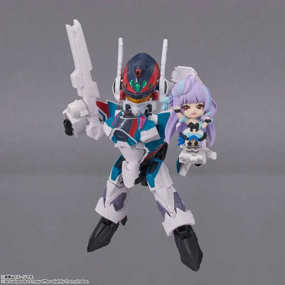 Macross Delta Tiny Session Vehicle mit Action Figure VF-31C Siegfried (Arad Mölders Use) with Mikumo Guynemer 10 cm product photo
