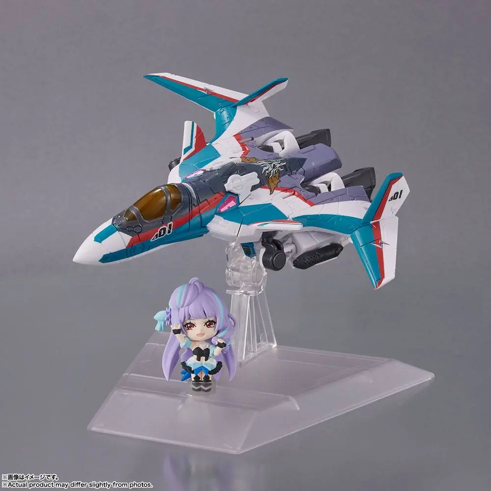 Macross Delta Tiny Session Vehicle mit Action Figure VF-31C Siegfried (Arad Mölders Use) with Mikumo Guynemer 10 cm product photo