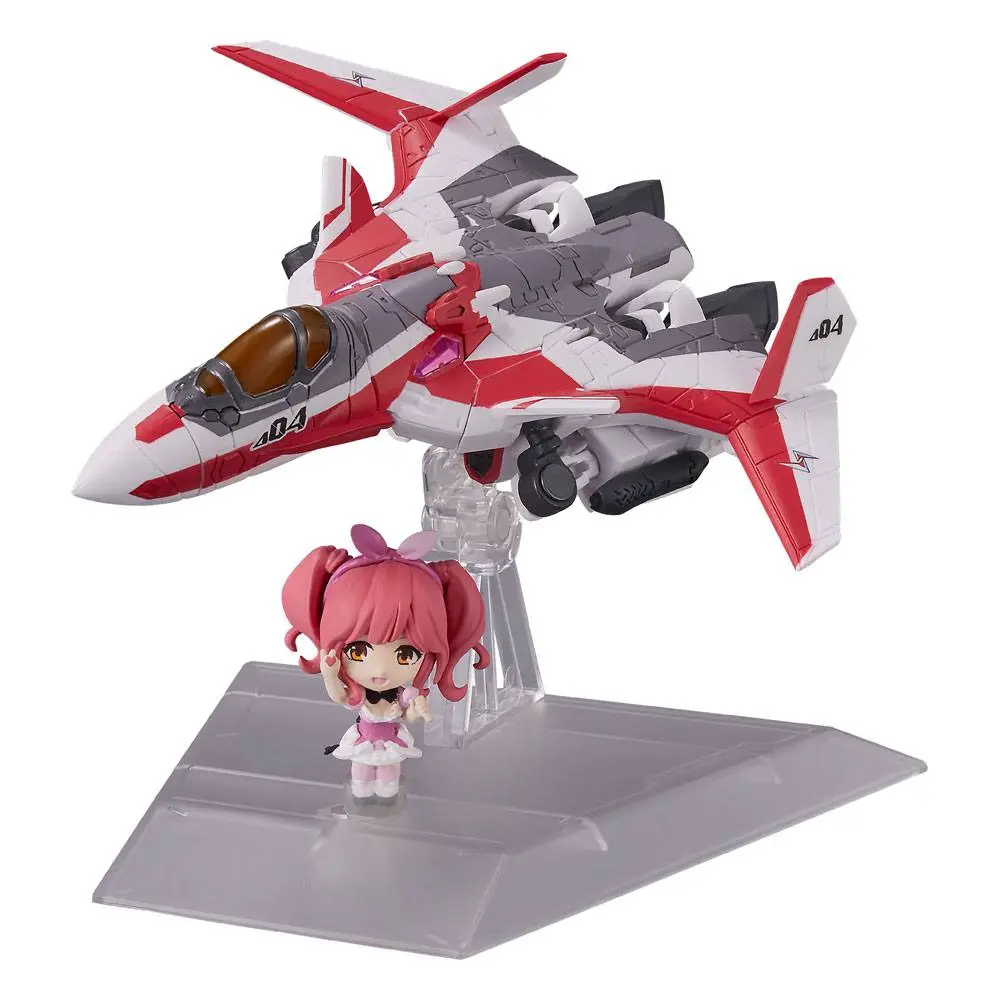 Macross Delta Tiny Session Vehicle mit Action Figure VF-31C Siegfried (Mirage Farina Jenius Use) with Makina Nakajima 10 cm product photo