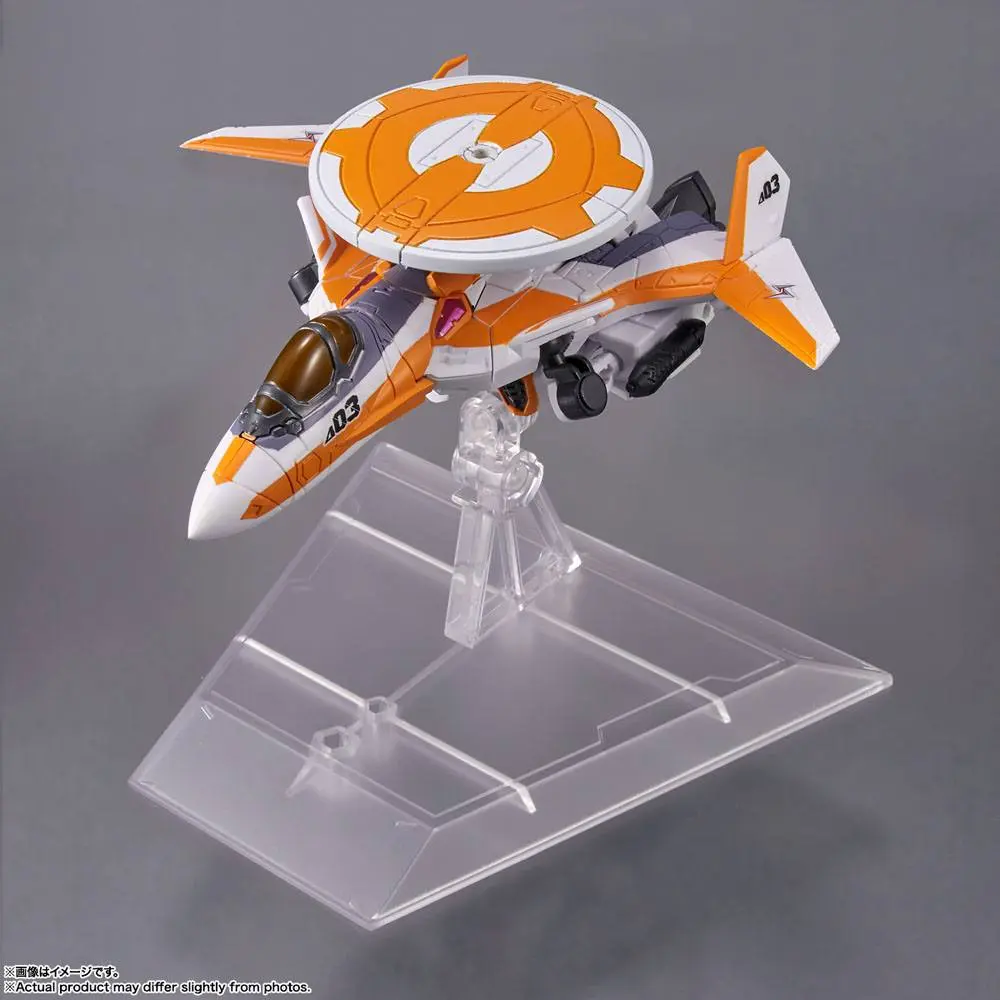Macross Delta Tiny Session Vehicle mit Action Figure VF-31E Siegfried (Chuck Mustang Use) with Reina Prowler 10 cm product photo