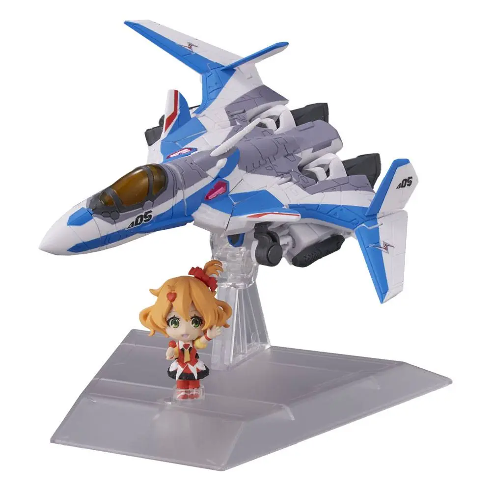 Macross Delta Tiny Session Vehicle mit Action Figure VF-31J Siegfried (Hayate Immelmann Use) with Freyja Wion 10 cm product photo