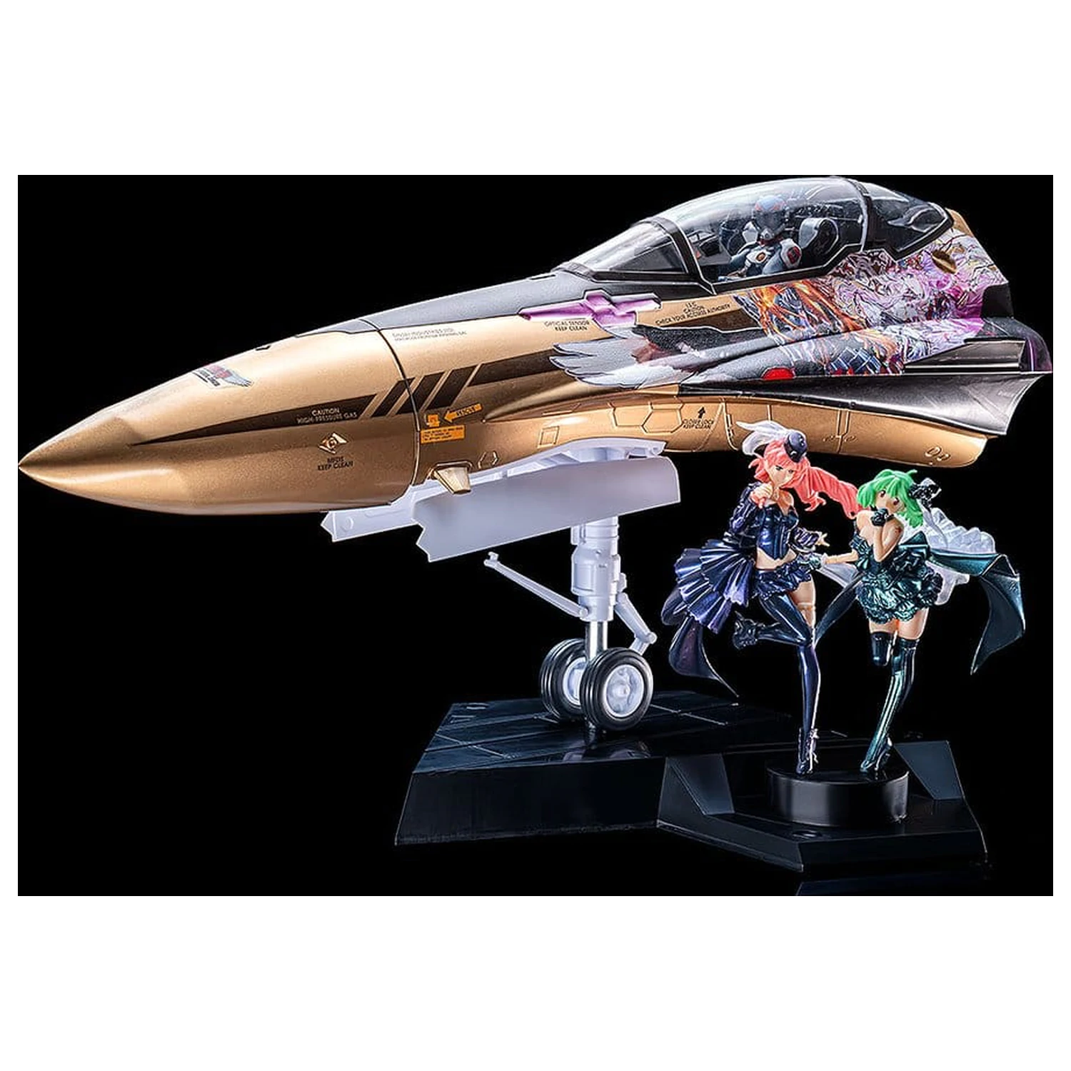Macross Frontier Plastic Model Kit PLAMAX MF-98: minimum factory Fighter Nose Collection YF-29 GALAXY SET 34 cm product photo