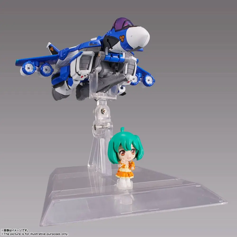 Macross Frontier TINY SESSION VF-25G MESSIAH VALKYRIE (MICHAEL USE) with RANKA 10 cm product photo