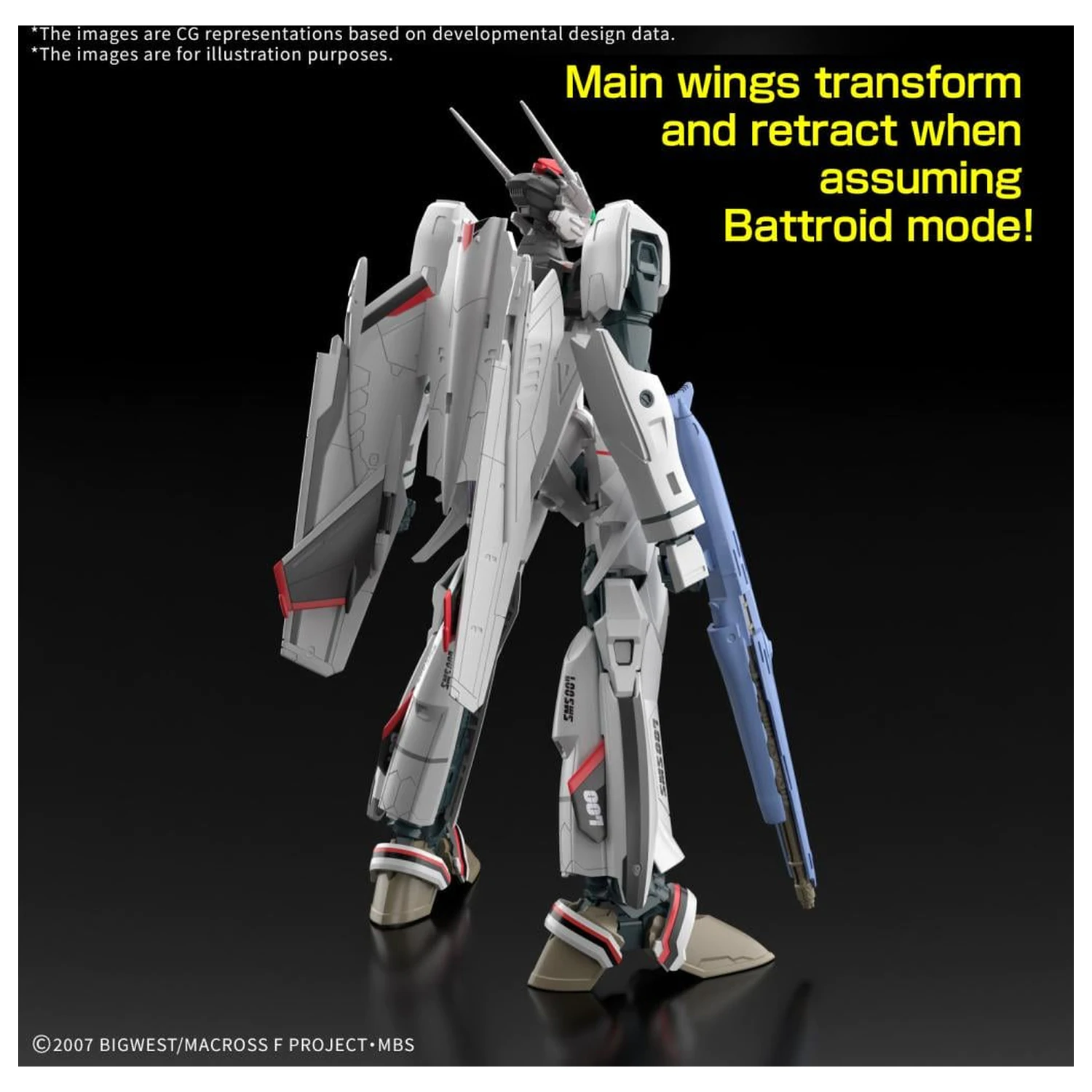 Macross HG 1/100 VF-25F Messiah Valkyrie Alto Custom Model Kit product photo