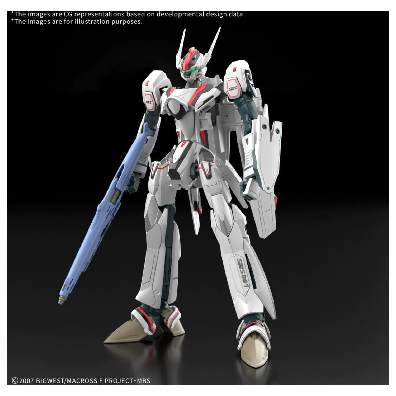 Macross HG 1/100 VF-25F Messiah Valkyrie Deluxe Set Model Kit product photo