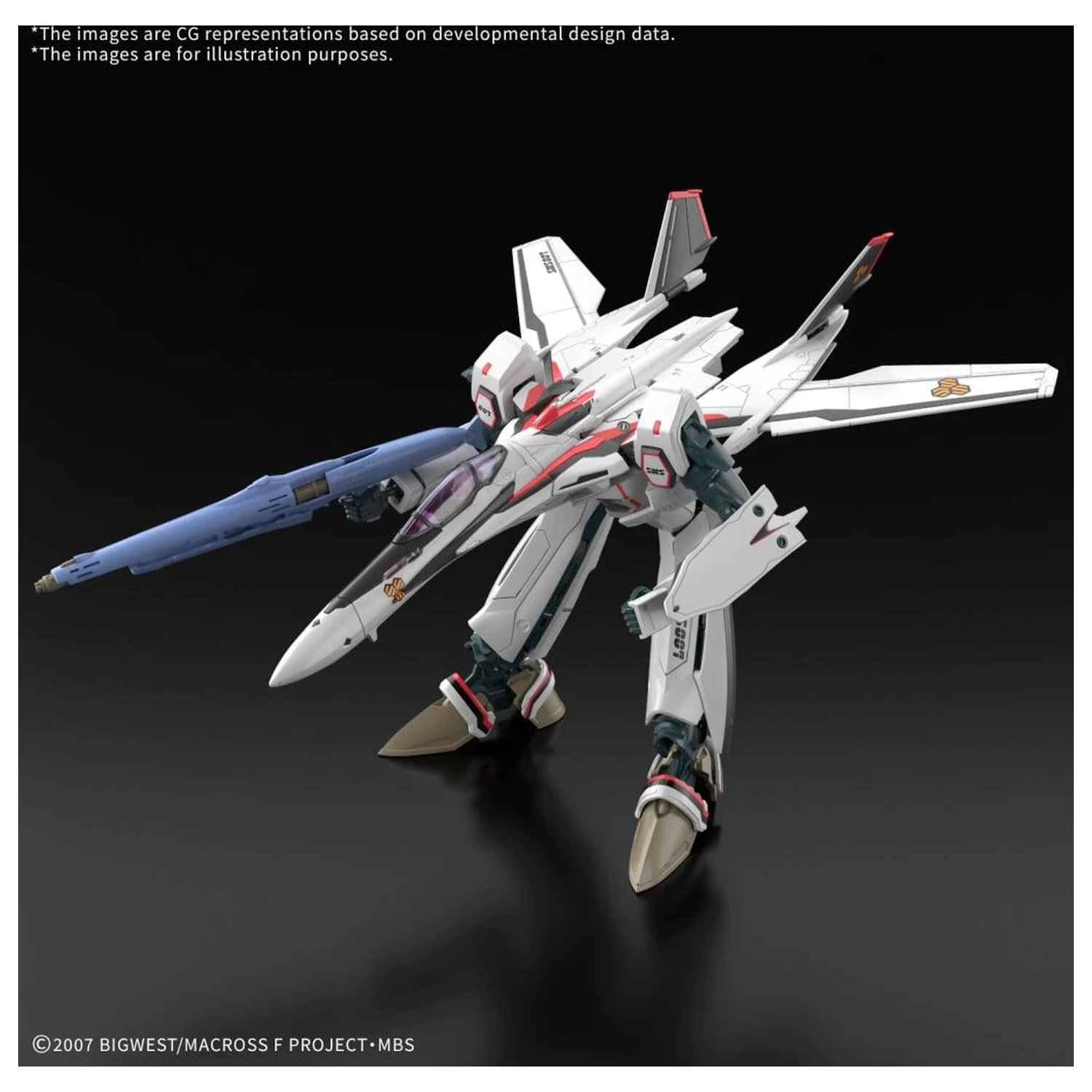 Macross HG 1/100 VF-25F Messiah Valkyrie Deluxe Set Model Kit product photo