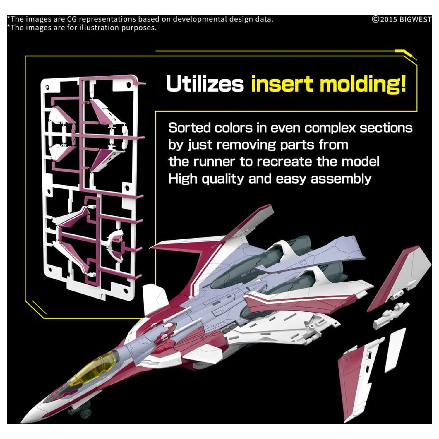 Macross HG 1/100 VF-31C Siegfried (Farina Jenius) Deluxe Model Kit product photo