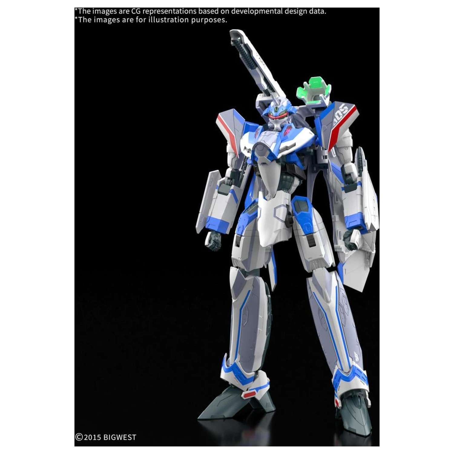 MACROSS HG 1/100 VF-31J Siegfried (Hayate Use) Deluxe Model Kit product photo