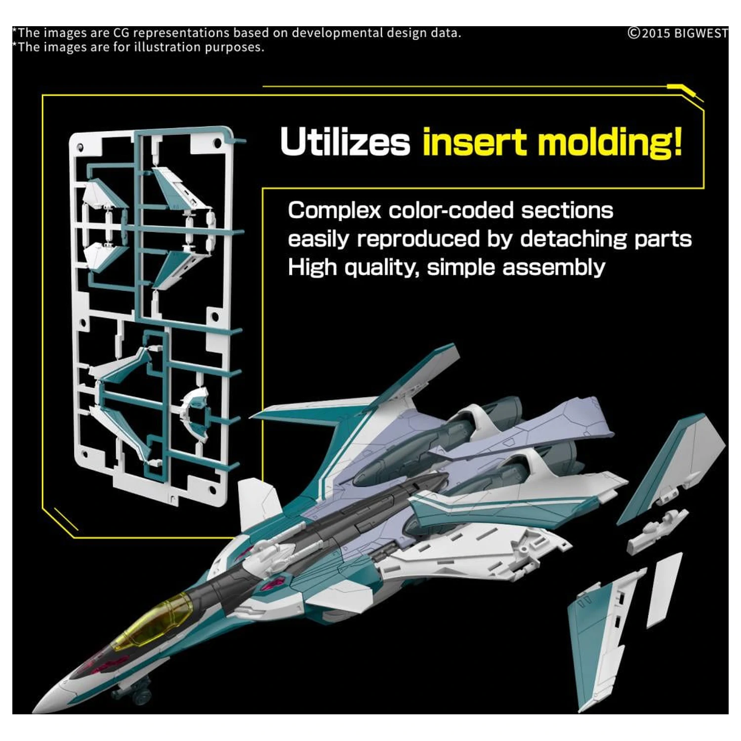 Macross HG 1/100 VF-31S Siegfried (Arad Moders Use) Model Kit product photo
