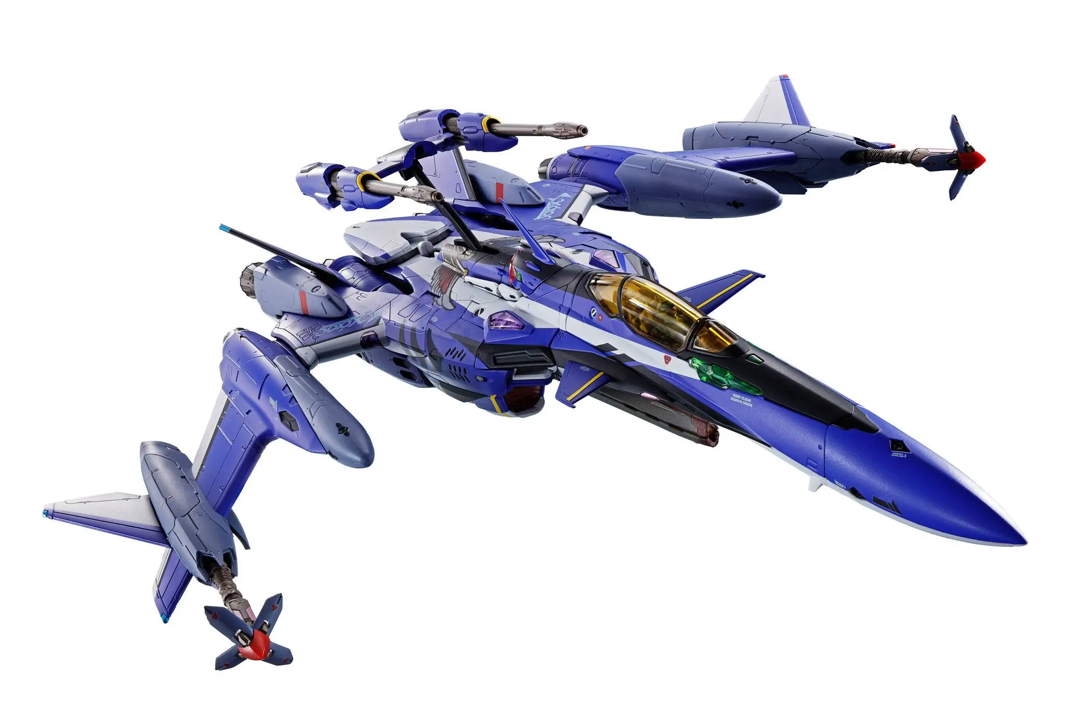Macross Movie: Absolut Live DX Chogokin Diecast Action Figure YF-29 Durandal (Maximilian Genius) Full Set Pack 22 cm product photo