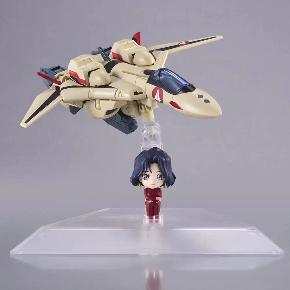 Macross Plus Tiny Session Vehicle with Action Figure YF-19 (Isamu Alva Dyson Use) with Myung Fang Love 11 cm product photo