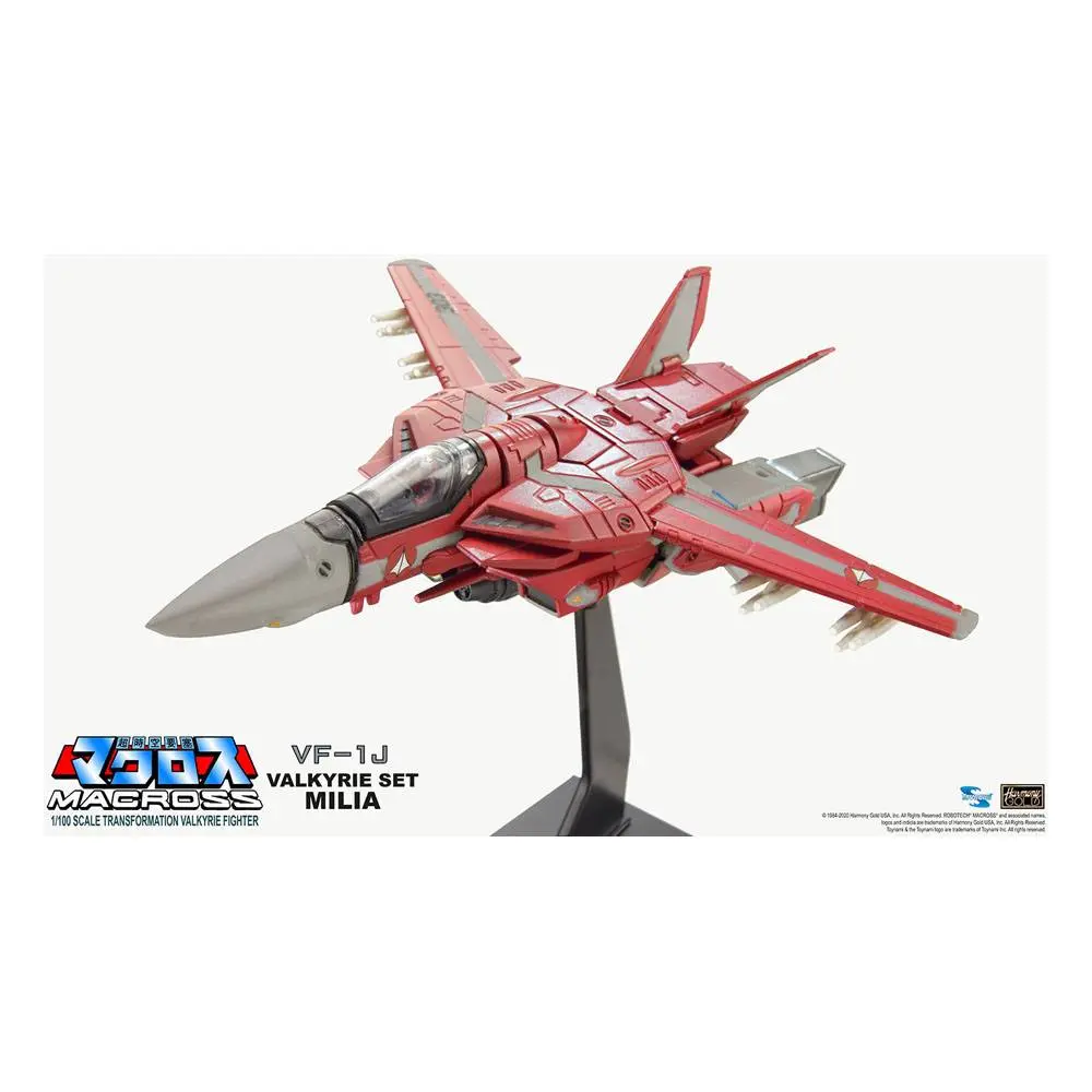 Macross Retro Transformable Collection Action Figure 1/100 VF-1J Milia Valkyrie 13 cm product photo