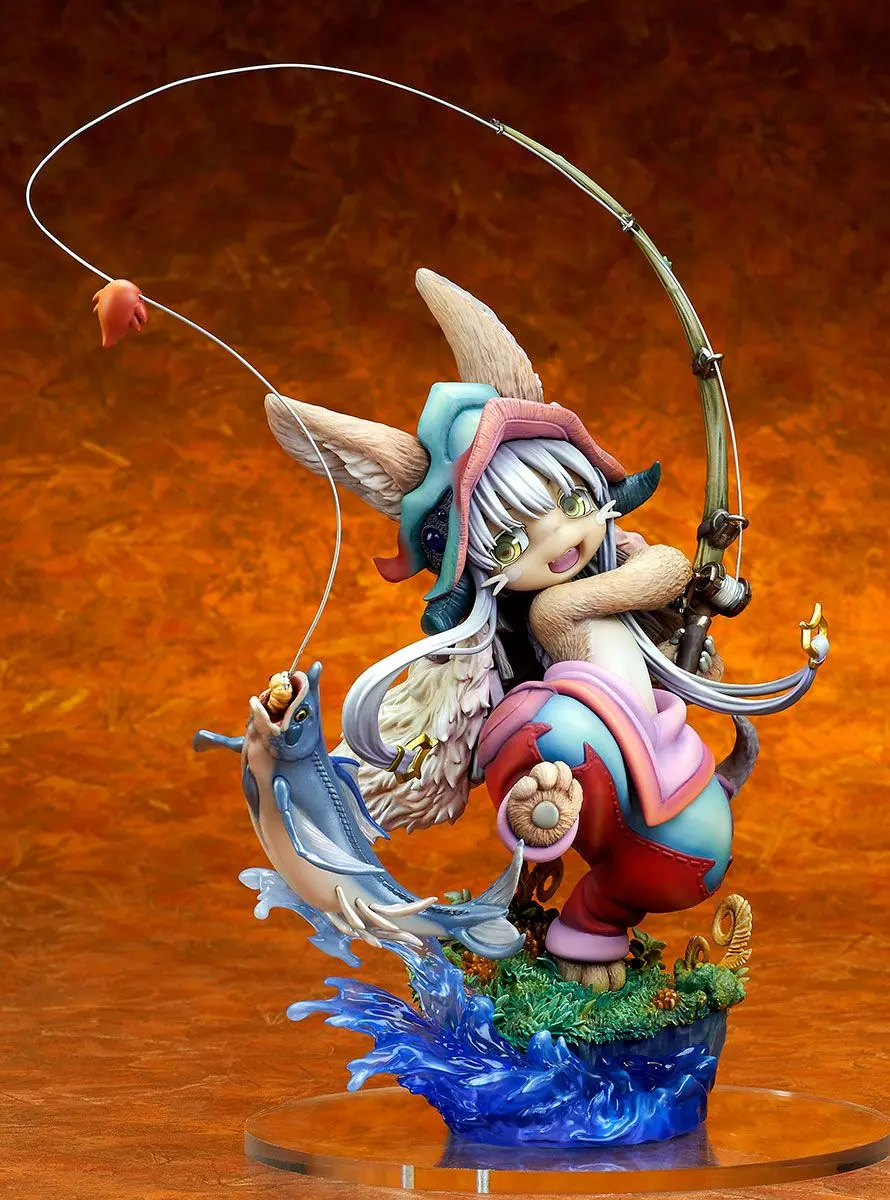 Made in Abyss PVC Statue 1/8 Nanachi Gankimasu Fishing 23 cm product photo
