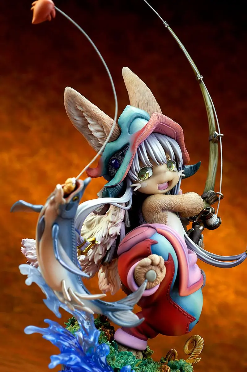 Made in Abyss PVC Statue 1/8 Nanachi Gankimasu Fishing 23 cm product photo