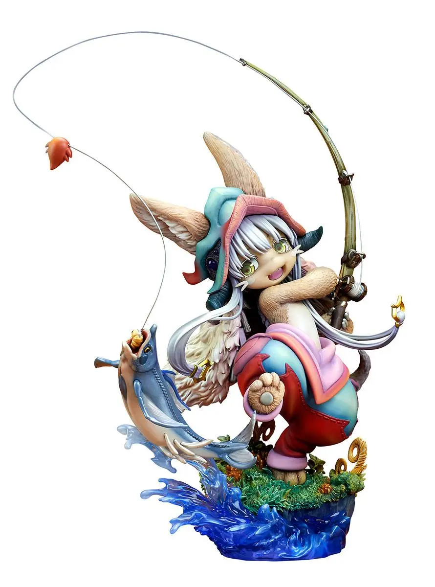 Made in Abyss PVC Statue 1/8 Nanachi Gankimasu Fishing 23 cm product photo