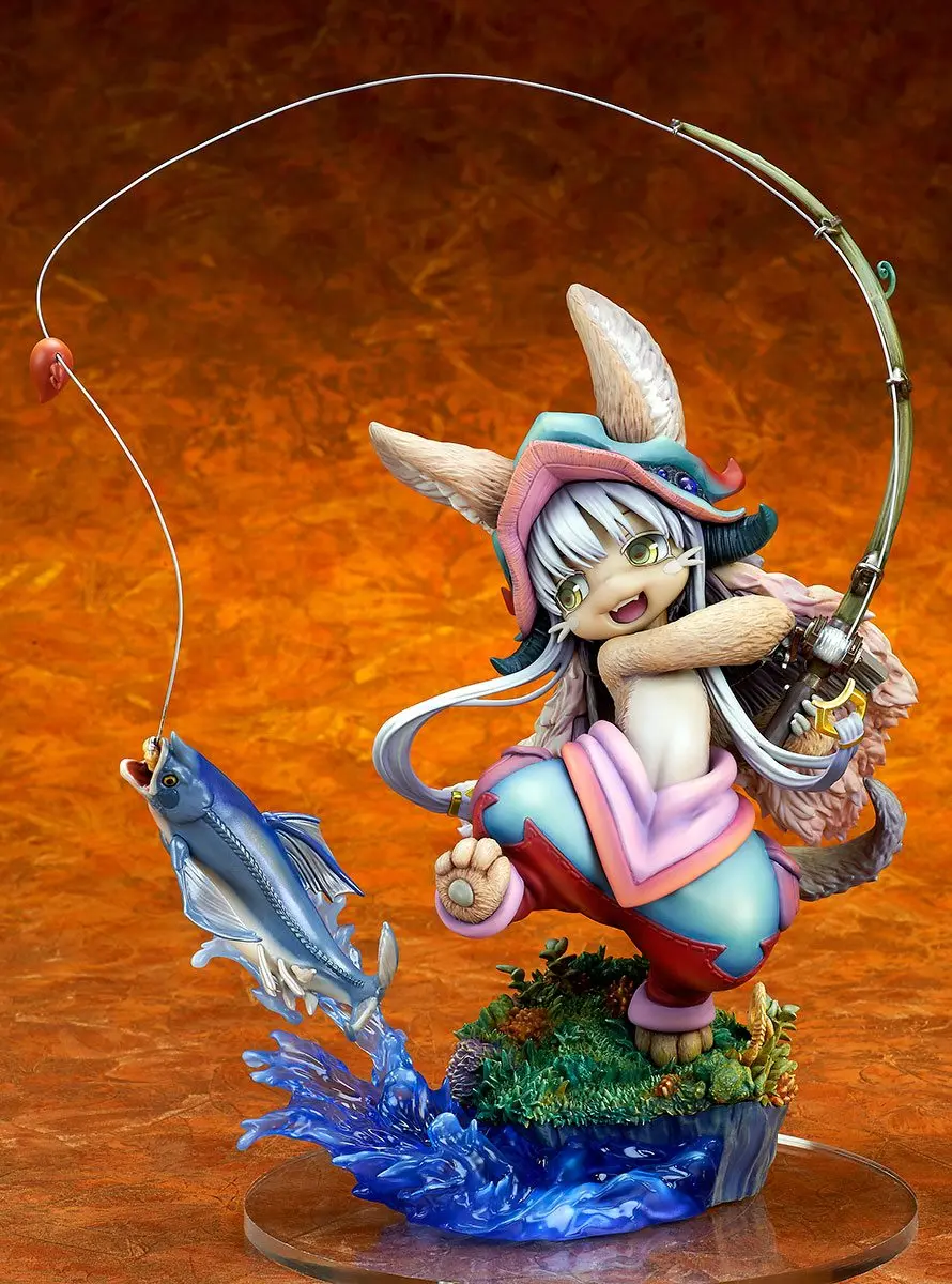 Made in Abyss PVC Statue 1/8 Nanachi Gankimasu Fishing 23 cm product photo