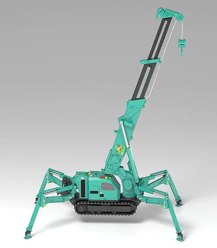 Maeda Seisakusho Moderoid Plastic Model Kit 1/20 Spider Crane (Green) Re-Run 25 cm product photo