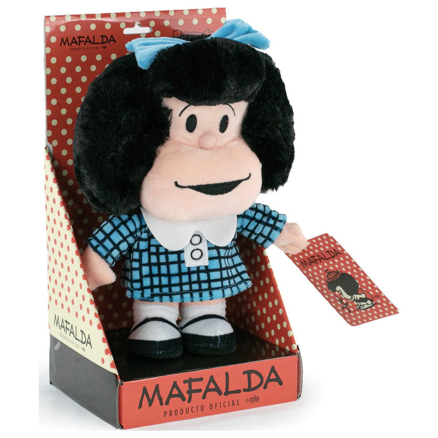 Mafalda Blue Dress plush toy 28cm product photo