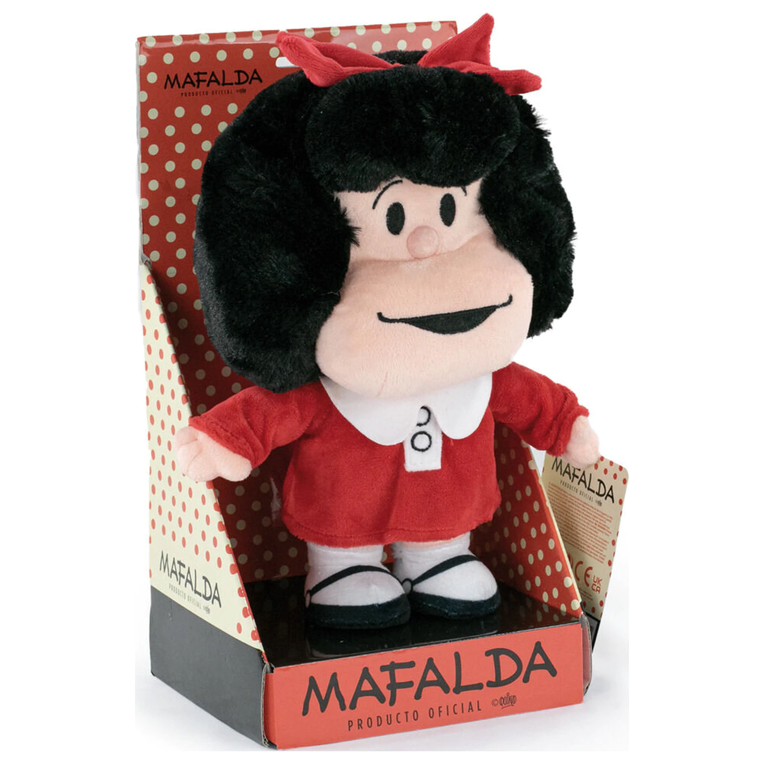 Mafalda Red Dress plush toy 27cm product photo