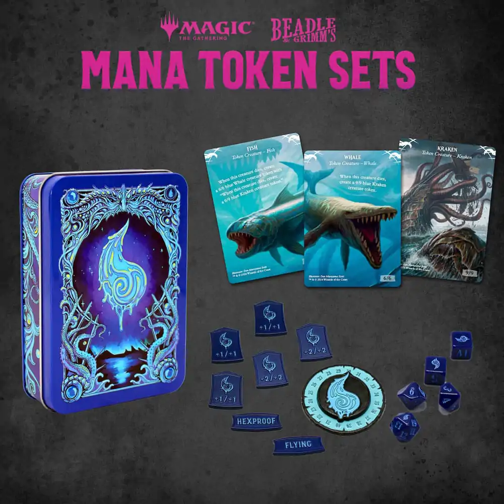 Magic the Gathering Dice and Token Pack Blue Mana termékfotó