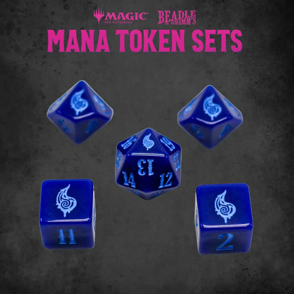 Magic the Gathering Dice and Token Pack Blue Mana product photo