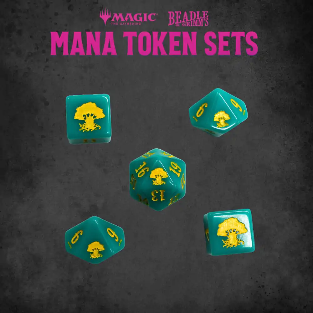 Magic the Gathering Dice and Token Pack Green Mana termékfotó