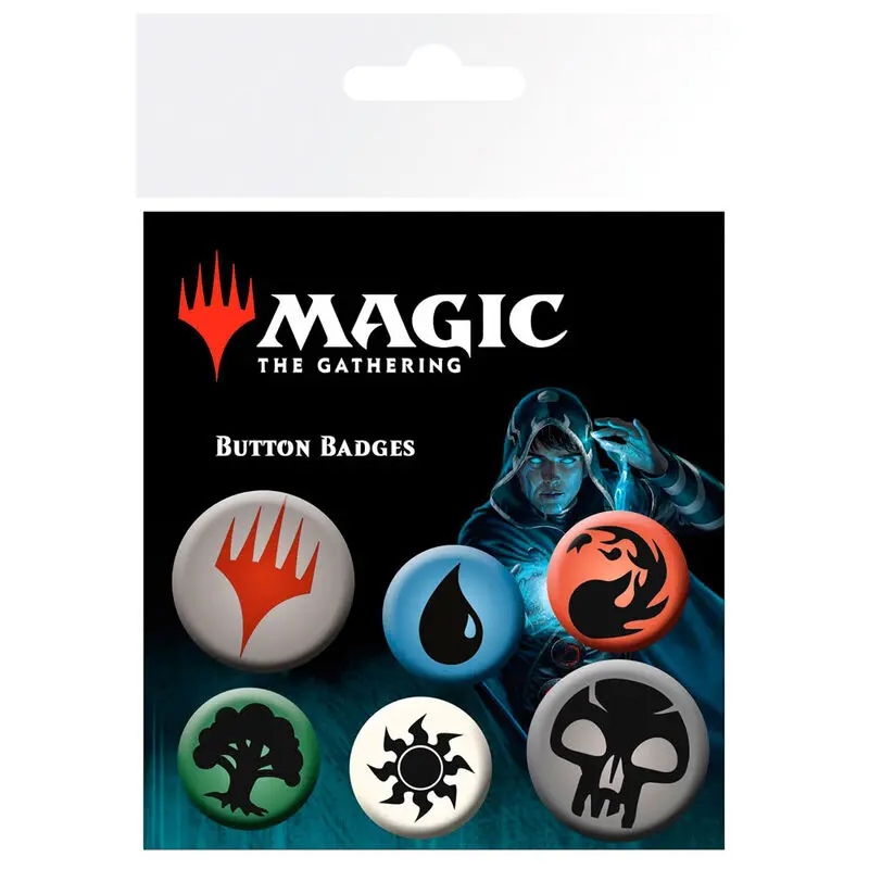 Magic The Gathering Mana Symbols Badge Pack product photo