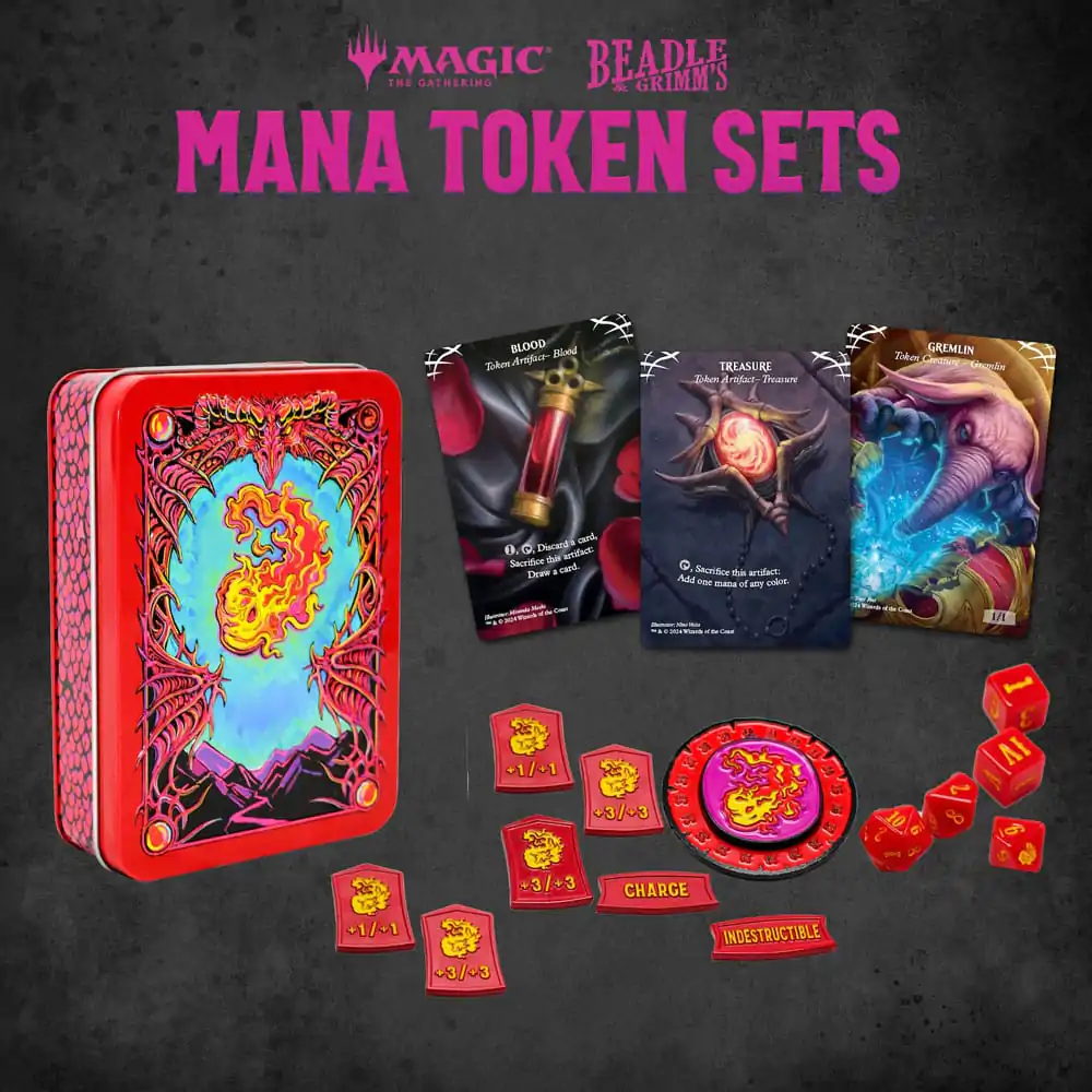 Magic the Gathering Dice and Token Pack Red Mana product photo