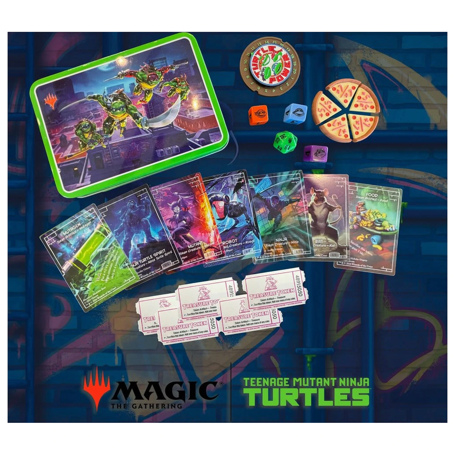 Magic the Gathering Dice and Token Pack Teenage Mutant Ninja Turtles *English* product photo