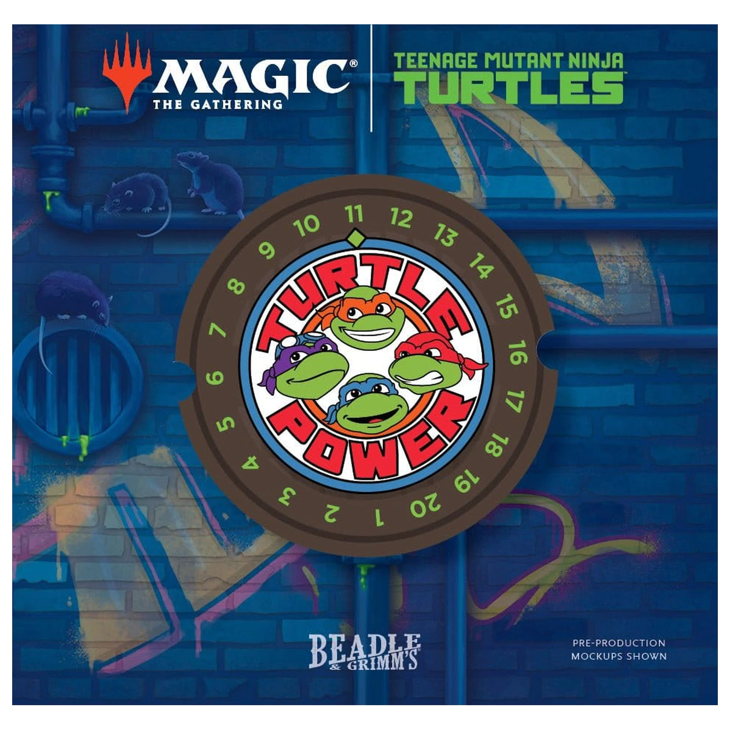 Magic the Gathering Dice and Token Pack Teenage Mutant Ninja Turtles *English* product photo