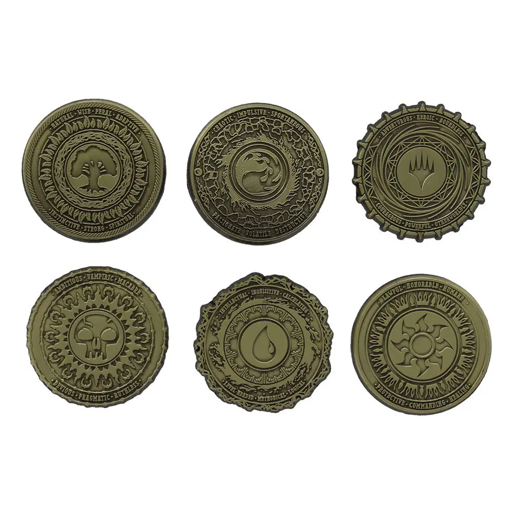 Magic the Gathering Pin Badge 6-Pack Limited Edition Mana Symbol product photo