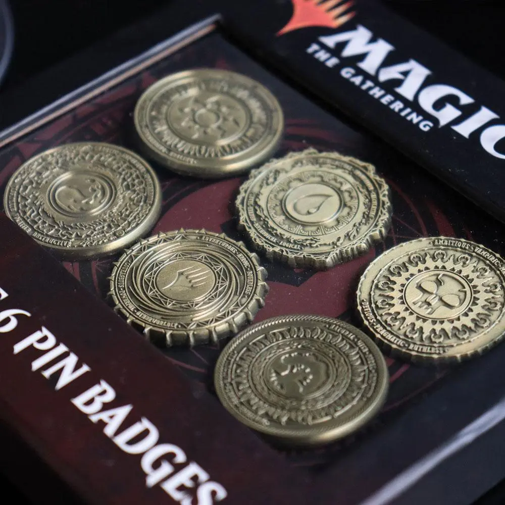 Magic the Gathering Pin Badge 6-Pack Limited Edition Mana Symbol product photo