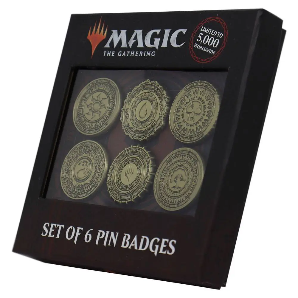 Magic the Gathering Pin Badge 6-Pack Limited Edition Mana Symbol product photo