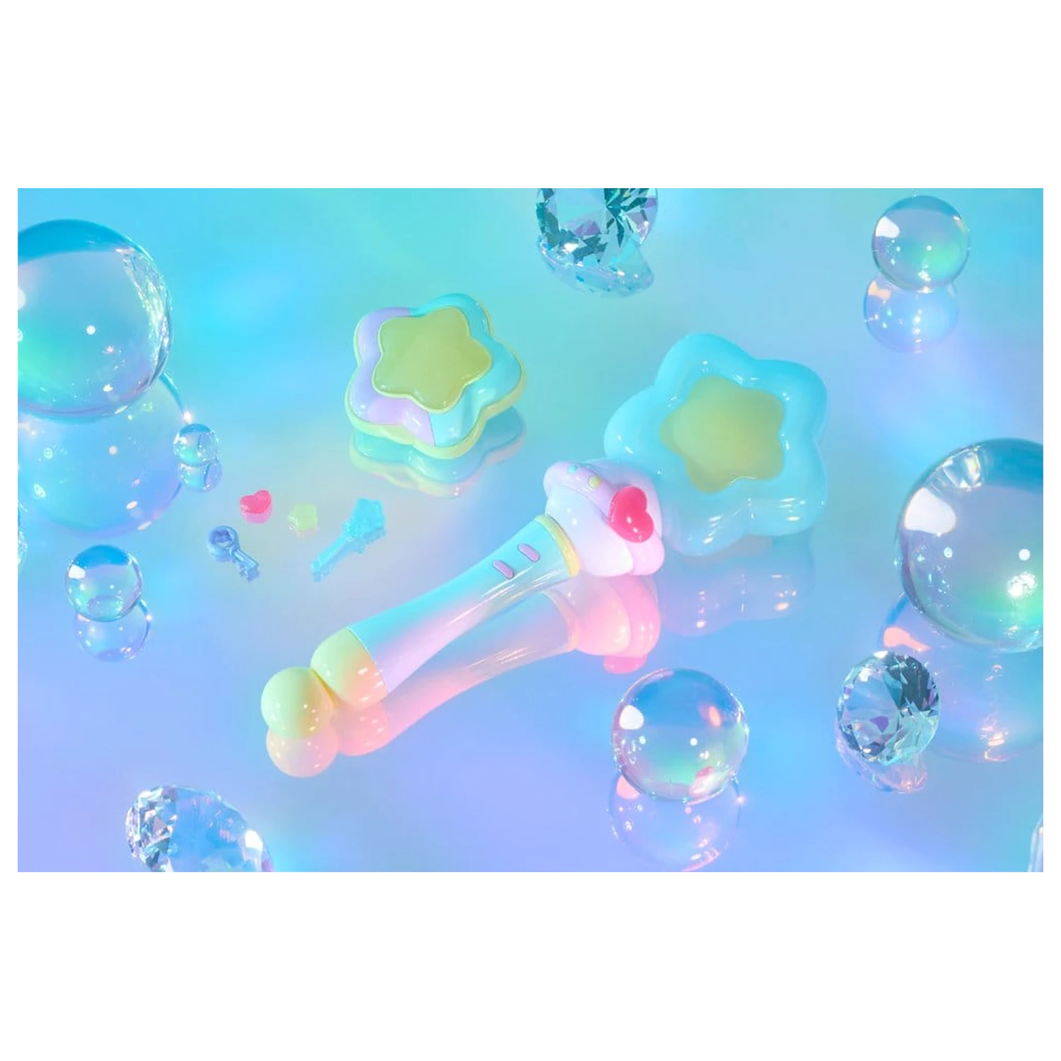 Magical Sisters Lulutto Lilly Proplica Replica Stattoneoneon & GlassHeart HopePact Set 25 cm product photo