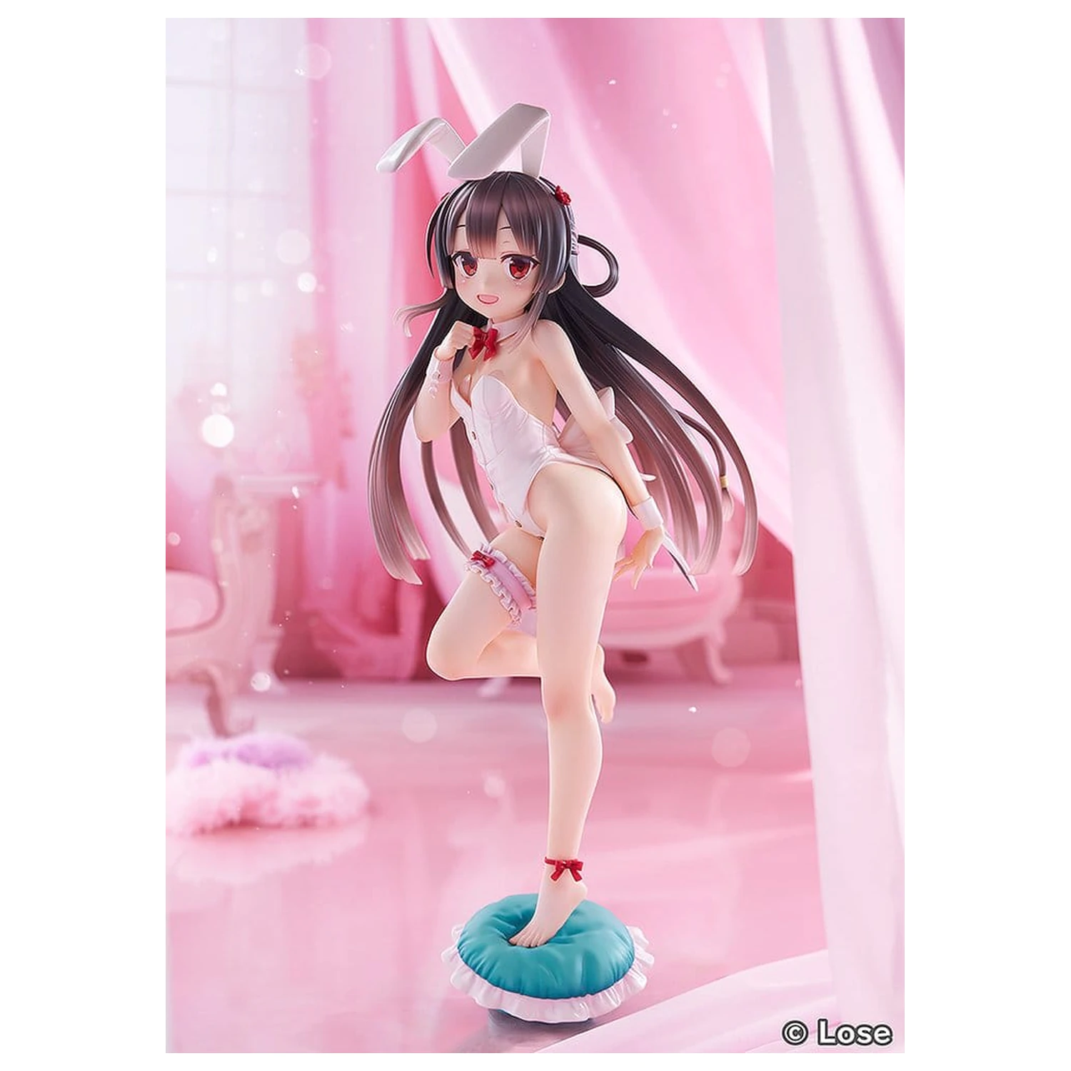 Maitetsu Last Run!! Statue 1/3 Hachiroku: White Bunny Ver. 40 cm product photo