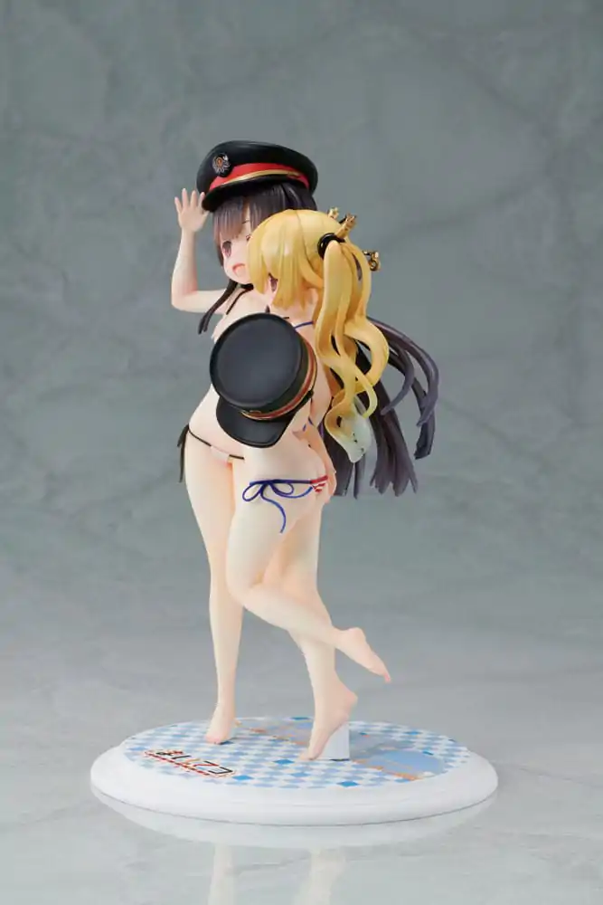 Maitetsu:Last Run!! PVC Statue 1/7 Hachiroku &amp; Olivi 23 cm product photo