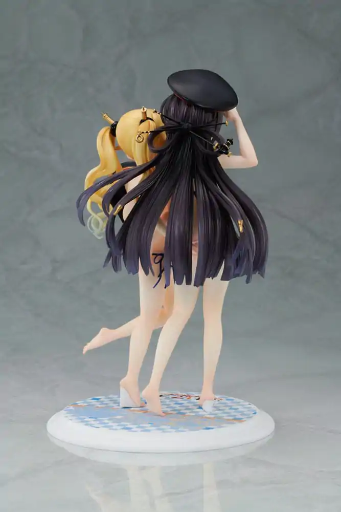 Maitetsu:Last Run!! PVC Statue 1/7 Hachiroku &amp; Olivi 23 cm product photo