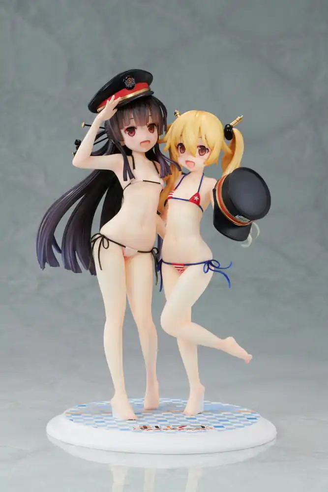 Maitetsu:Last Run!! PVC Statue 1/7 Hachiroku &amp; Olivi 23 cm product photo