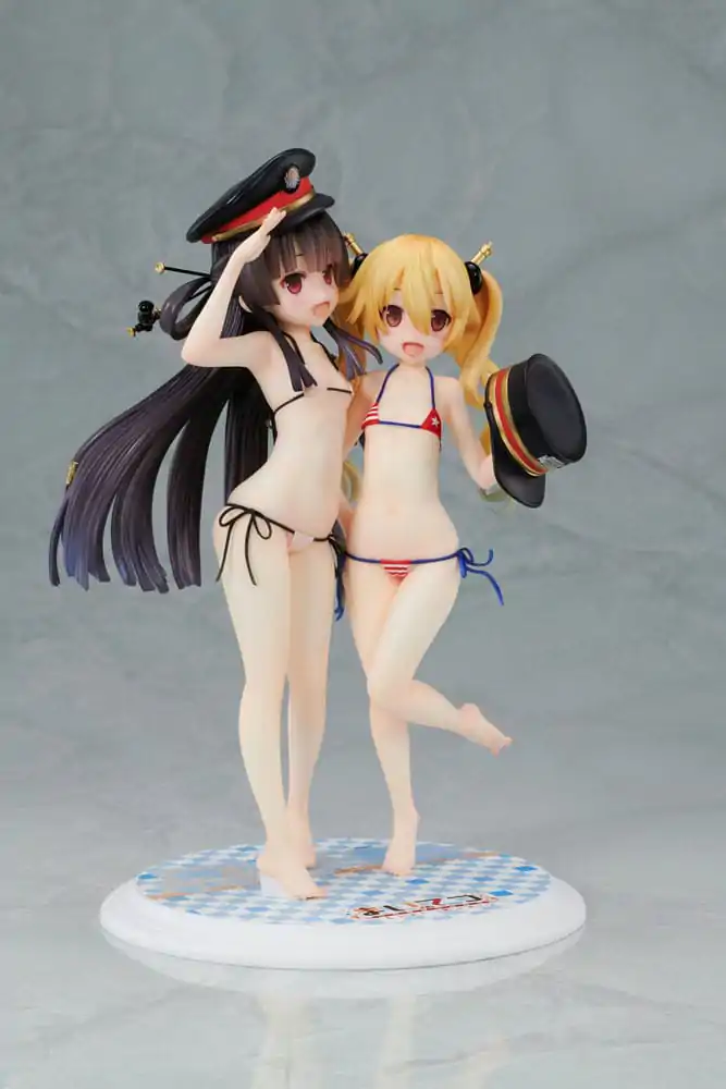 Maitetsu:Last Run!! PVC Statue 1/7 Hachiroku &amp; Olivi 23 cm product photo