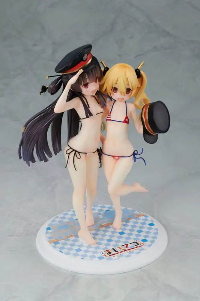 Maitetsu:Last Run!! PVC Statue 1/7 Hachiroku &amp; Olivi 23 cm product photo