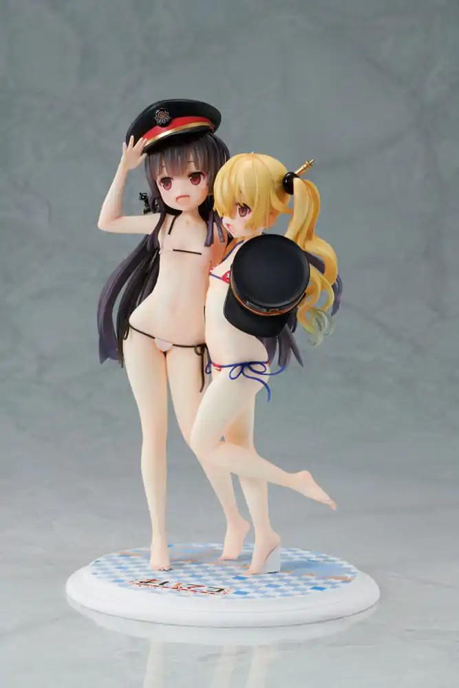 Maitetsu:Last Run!! PVC Statue 1/7 Hachiroku &amp; Olivi 23 cm product photo