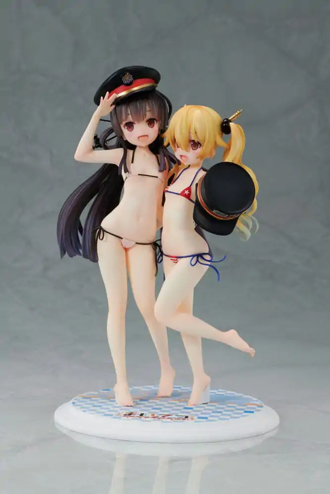 Maitetsu:Last Run!! PVC Statue 1/7 Hachiroku &amp; Olivi 23 cm product photo