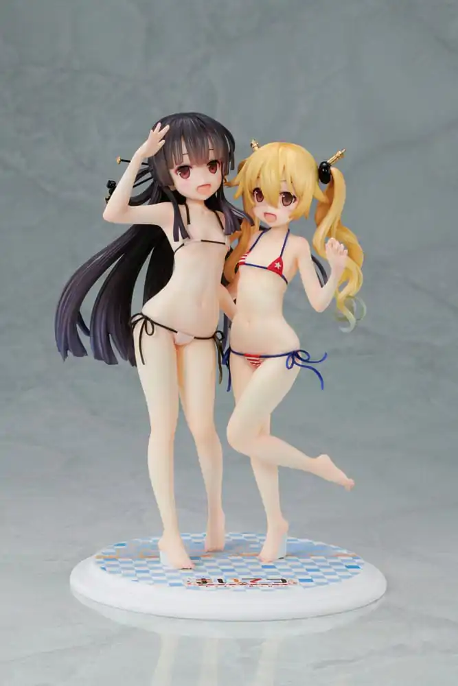 Maitetsu:Last Run!! PVC Statue 1/7 Hachiroku &amp; Olivi 23 cm product photo