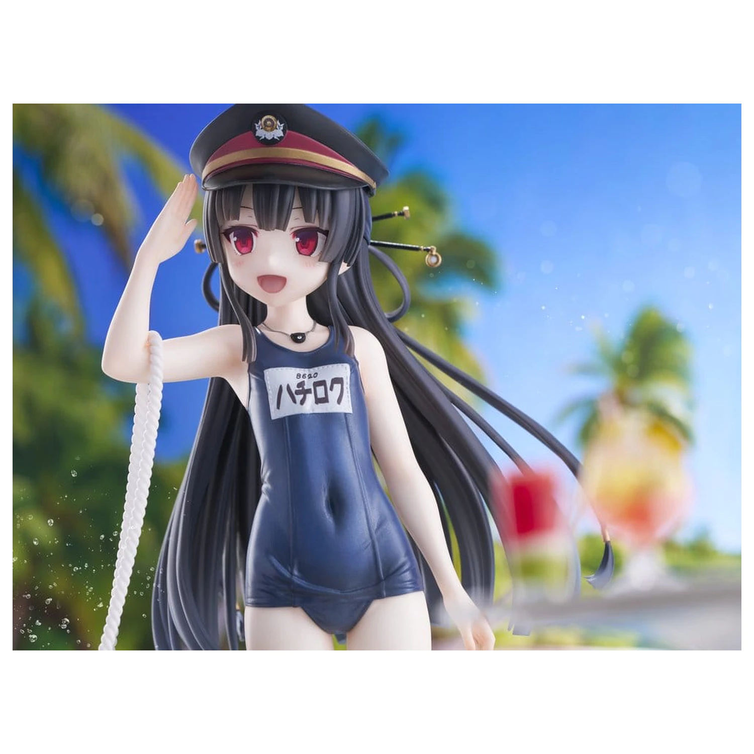 Maitetsu Last Run!! KoiKoi -Sakura- PVC Figure 1/6 Hachiroku School Swimsuit Ver. 23 cm product photo