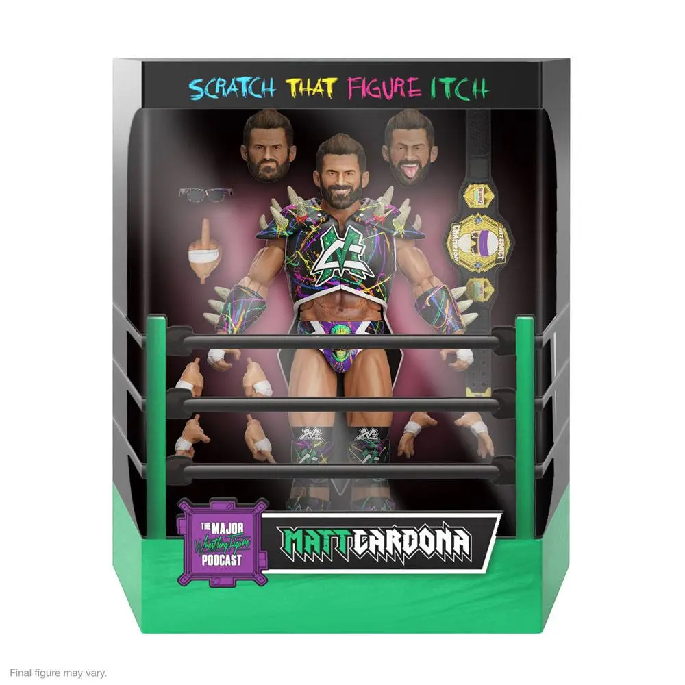Major Wrestling Podcast Ultimates Action Figure Wave 2 Matt Cardona (Internet Champion) 18 cm product photo