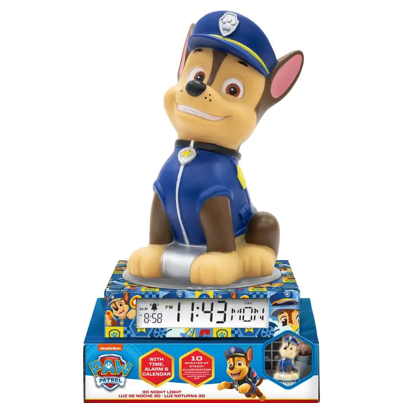 Paw Patrol 3D lamp with alarm clock termékfotó